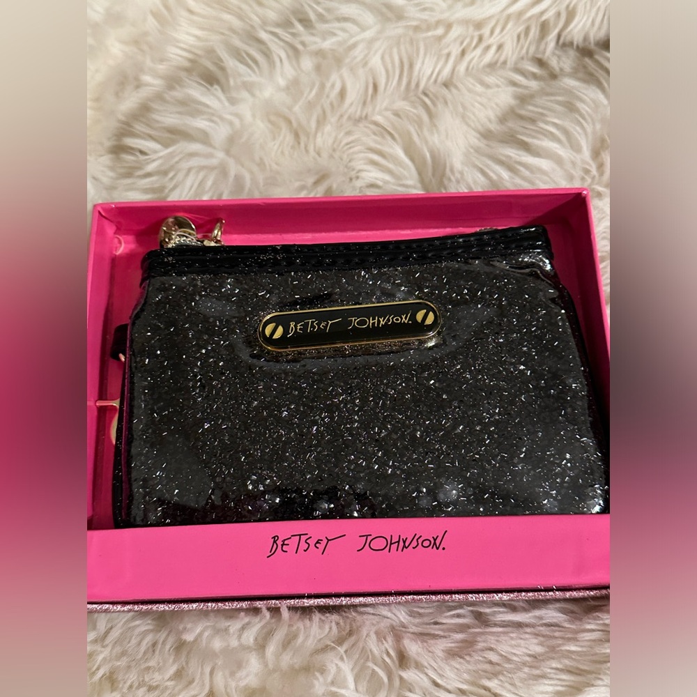 Black Betsey Johnson wallet NWT